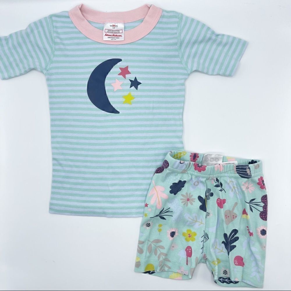 3/$20 Mini Boden short john pajamas